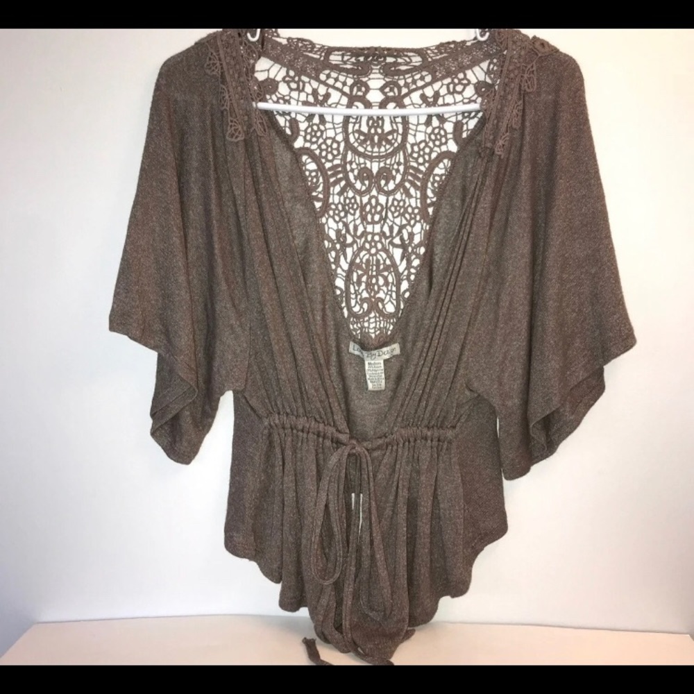 Love By Design Woman Cardigan with Lace